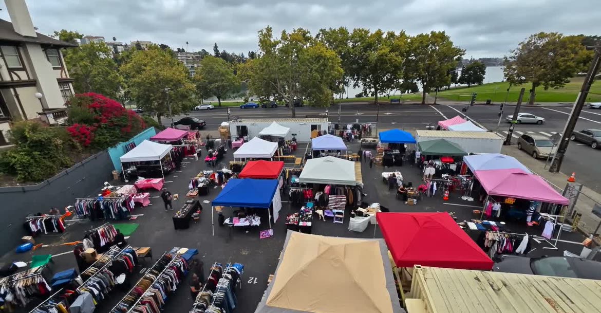 The 500 Grand Live lot beside Lake Merritt