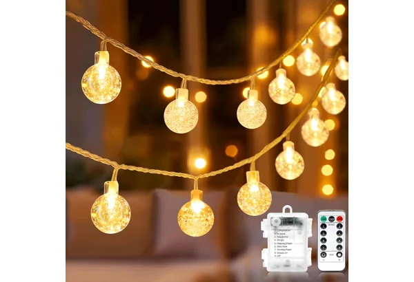 Metaku Globe Fairy Lights 33 ft · Remote