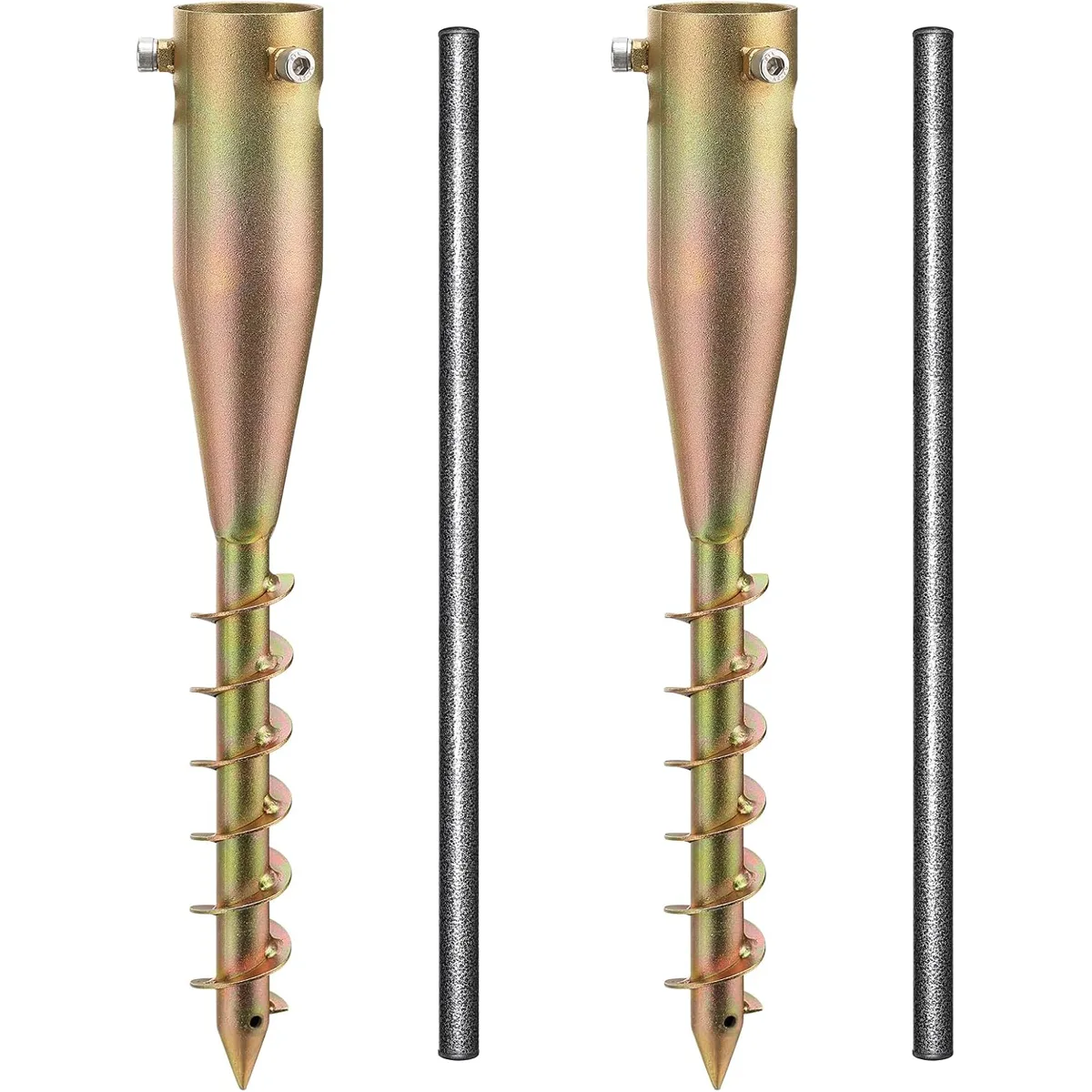 17" Screw-In Umbrella Anchor · 2-Pack (B)