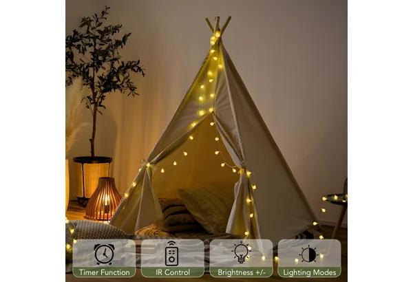 Metaku Globe Fairy Lights 33 ft · Remote, photo 3