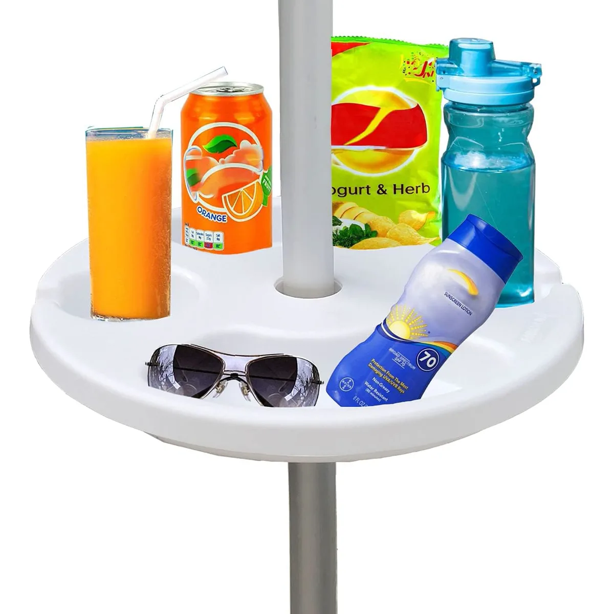 AMMSUN 13" Umbrella Pole Table