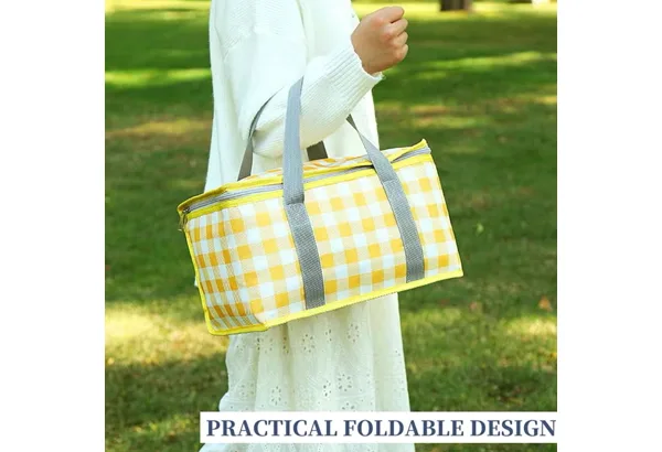 Insulated Picnic Cooler Bag · Yellow, photo 3