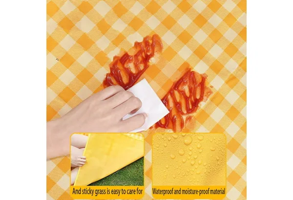 Coldcool Picnic Blanket XL · Yellow Gingham, photo 3
