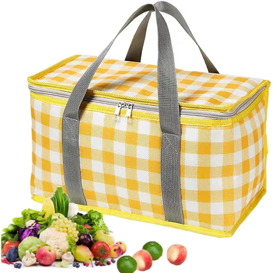 Insulated Picnic Cooler Bag · Yellow