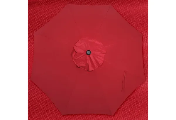 Blissun 9' Market Umbrella · Red, photo 4