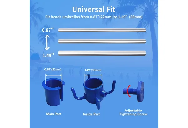 AMMSUN Umbrella Hanging Hook · 2-Pack, photo 3