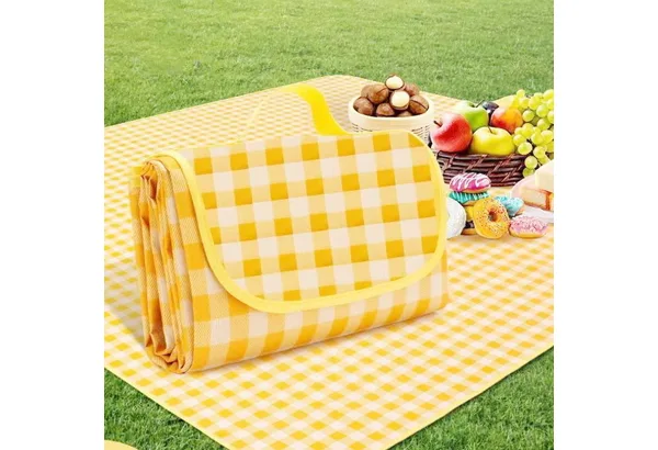 Coldcool Picnic Blanket XL · Yellow Gingham