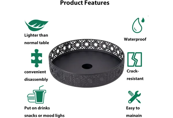 Grandhome 11" Umbrella Pole Tray, photo 4