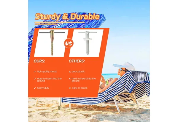 17" Screw-In Umbrella Anchor · 2-Pack (B), photo 3