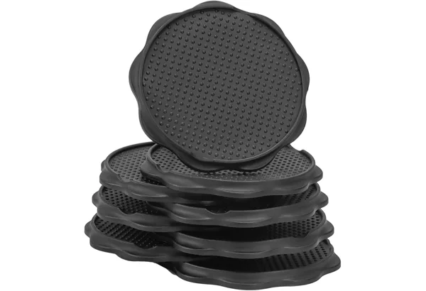 COBARYEN Anti-Sink Chair Leg Pads · 8-pc · Black