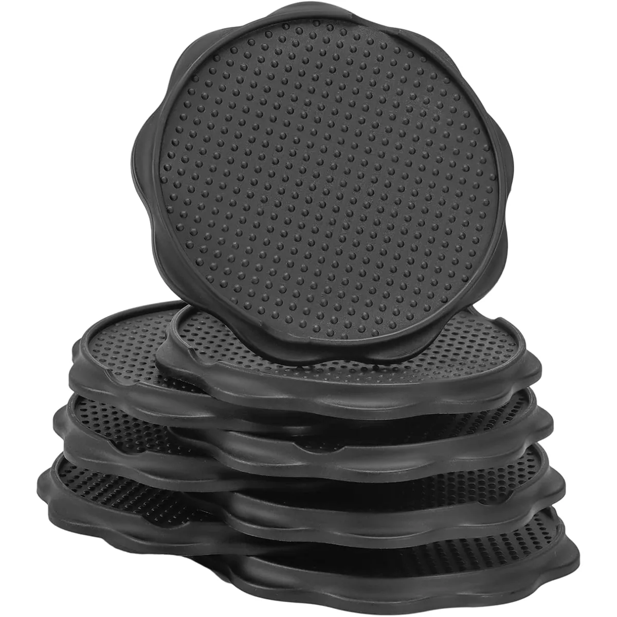 COBARYEN Anti-Sink Chair Leg Pads · 8-pc · Black