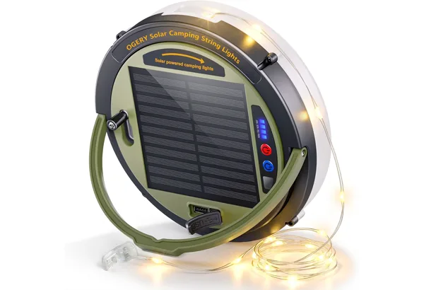 OGERY Solar Camping String Lights 49 ft